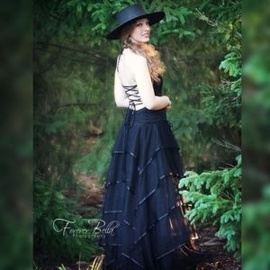 Black vintage layer dress